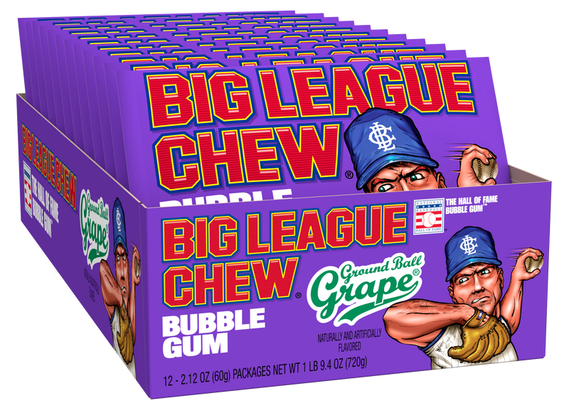 Big League Chew Case (9 Trays) - Grape