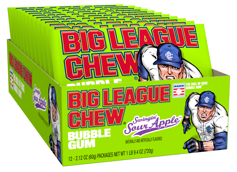 Big League Chew Case (9 Trays) - Sour Apple