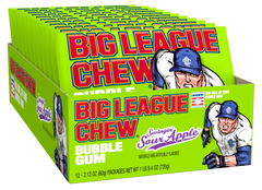 Big League Chew Case (9 Trays) - Sour Apple